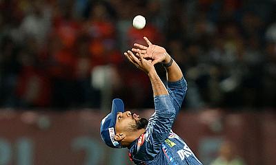 Lucknow Super Giants' Nicholas Pooran drops a catch alt=