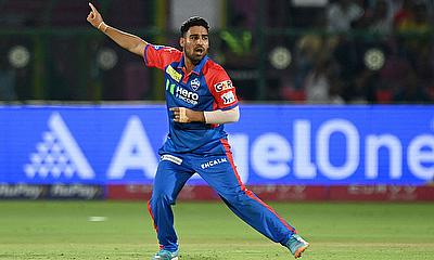 Delhi Capitals' Vipraj NIgam in action