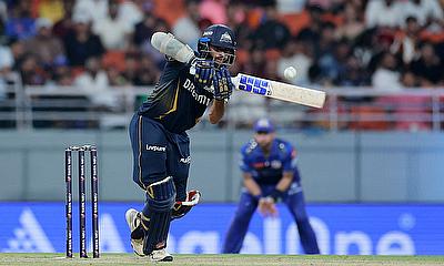Gujarat Titans' Washington Sundar in action alt=
