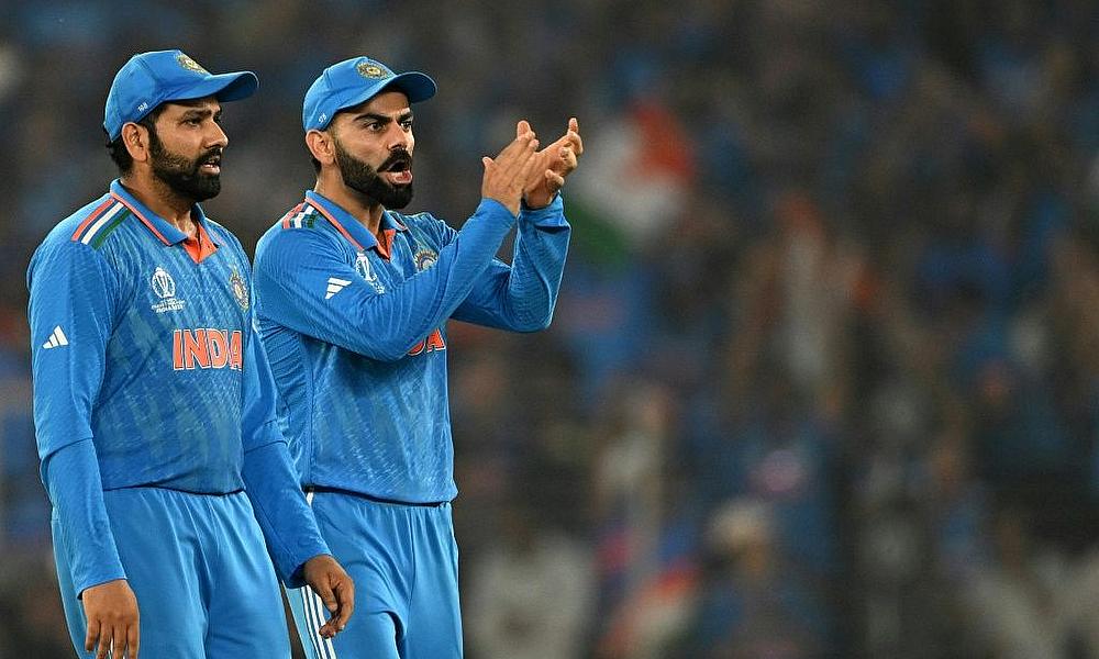 India's Rohit Sharma (L) and Virat Kohli (R) India's Rohit Sharma (L) and Virat Kohli (R)