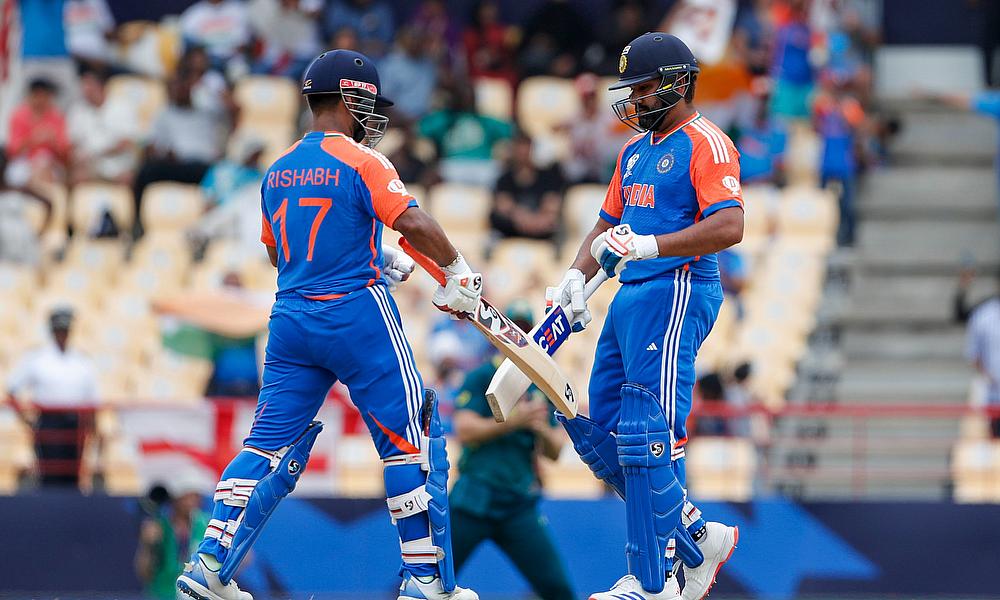 India's Rishabh Pant and captain Rohit Sharma India's Rishabh Pant and captain Rohit Sharma