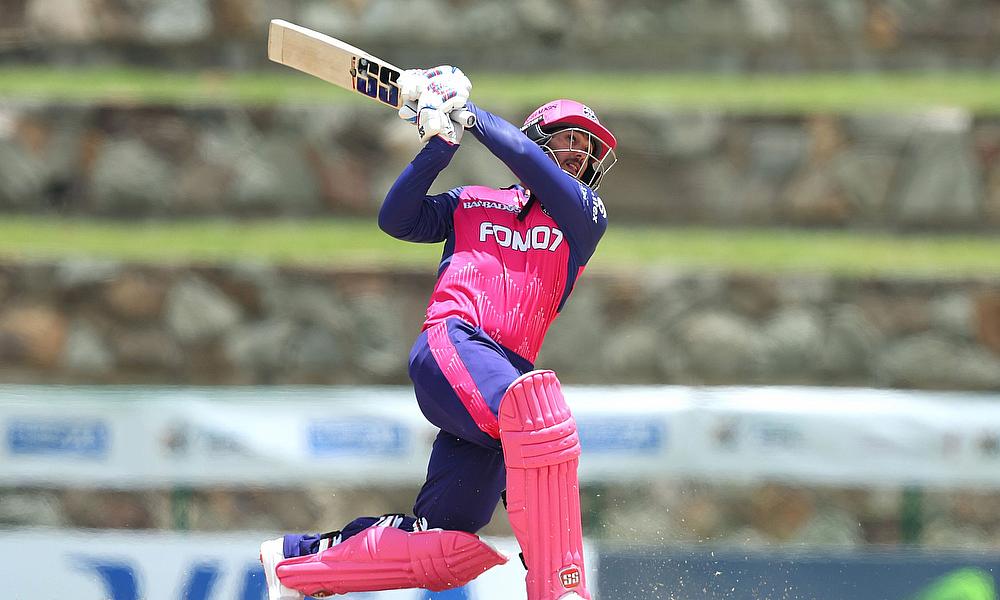 Quinton De Kock of Barbados Royals bats Quinton De Kock of Barbados Royals bats