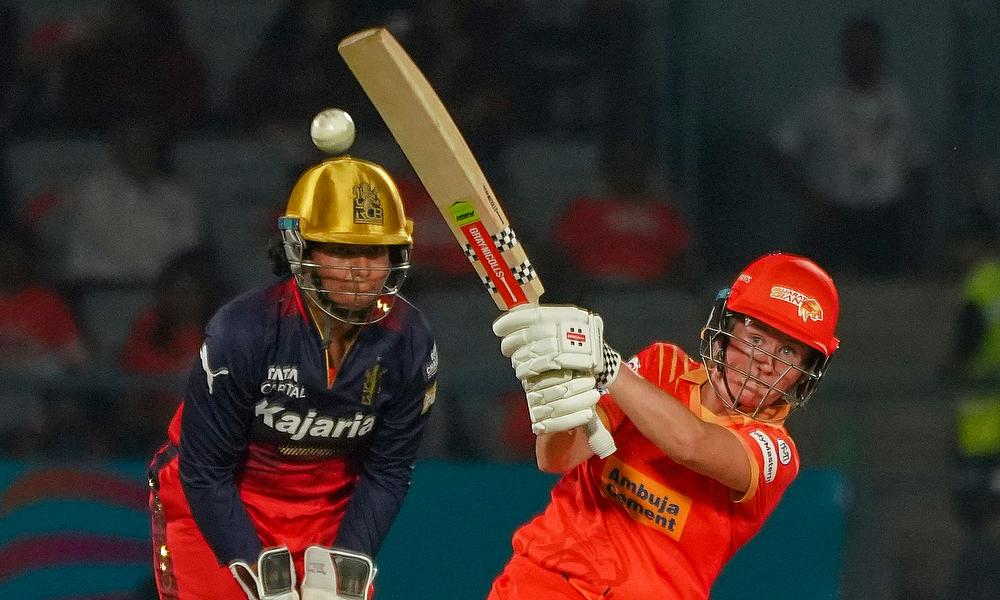 Gujarat Giants' Beth Mooney plays a shot